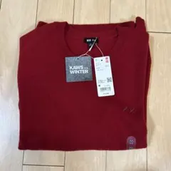 ユニクロ　カシミヤ100%クルーネックセーターMサイズ　レッド