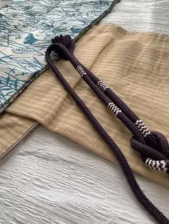 専用。　　　　　　渡敬　帯締め　正絹　未使用　黒紫