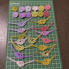 水引　3本取り　あわじ結び　15個　梅結び　12個　パーツ