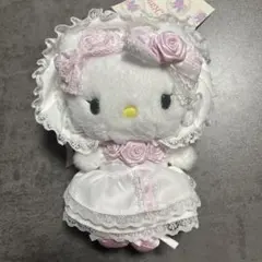 サンリオ　ホワイトフリルデザインシリーズ　マスコットホルダー　ハローキティ