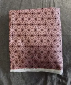 ダブルガーゼ 生地 麻の葉模様 鬼滅の刃 禰豆子 50cm単位で 残り4m