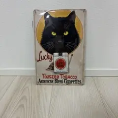Lucky Strike トーステッドタバコ広告ブリキ看板