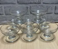 Libbey リビー デザート皿 サンデーカップ 透明 クリア 8個セットのサムネイル