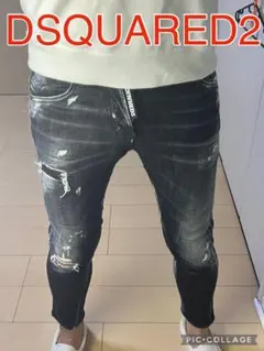 DSQUARED2 ダメージ デニム ディースク デカタグ スケーター ジーンズ