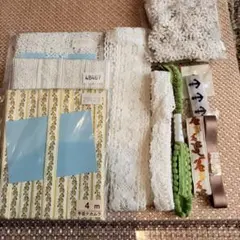 トーションレースブレードケミカルレースチロルテープまとめ売りホワイト系