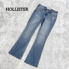 HOLLISTER ホリスター【S】ブーツカットデニム ライトブルー シンプルのサムネイル