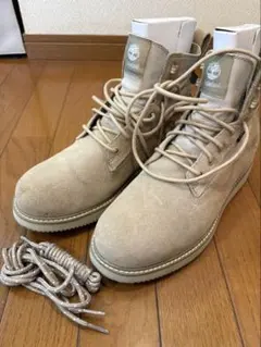 【Timberland】　ベージュ スエードブーツのサムネイル
