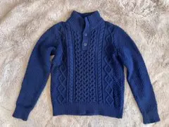 GAP KIDS ネイビー ケーブルニットセーター