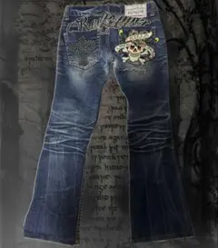 REDPEPPER エドハーディー フレアデニム ジーンズ ローライズ