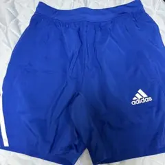 adidas AEROREADY 青 ハーフパンツ
