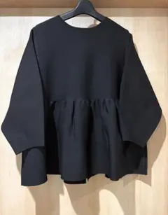 UNFILO VERYコラボ　2WAYペプラムカーディガン　ブラック　XL