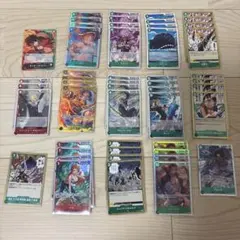 赤緑ルフィデッキ ワンピースカード フラシ 構築済みデッキ - メルカリ