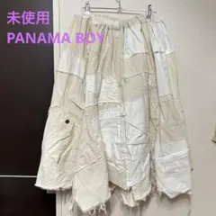 最終値下げ 未使用 パナマボーイ リメイクスカート パッチワーク ツギハギのサムネイル