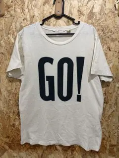 90s リーバイス LEVI'S GOプリント 染み込みシャツ　シングルステッチ