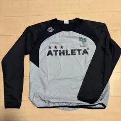 ATHLETA 長袖ピステ グレー ブラック