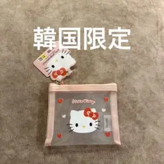 ハローキティ メッシュ　ポーチ　韓国　キティちゃん　キティ　サンリオ
