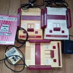 ファミリーコンピュータ本体3台　ソフト32本 ファミリーコンピュータ 本体 3台セット - メルカリ