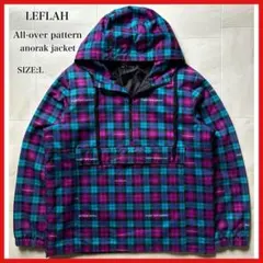 【WANIMA愛用ブランド】 レフラー 総柄アノラックジャケット Lサイズ