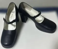 ミッシェル・クラン　ストラップ付き　パンプス　23cm 黒　冠婚葬祭　就活