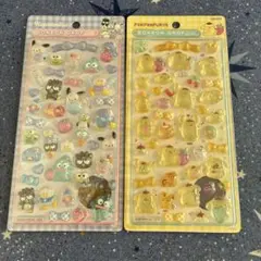 ボンボンドロップシール　はぴだんぶい　ポムポムプリン