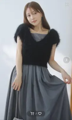 ラメプルオーバーセットワンピース snidel