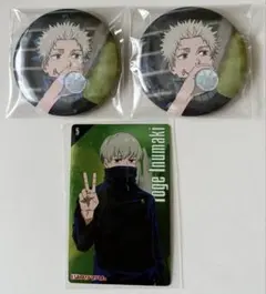 呪術廻戦0 缶バッジ 狗巻棘 カード