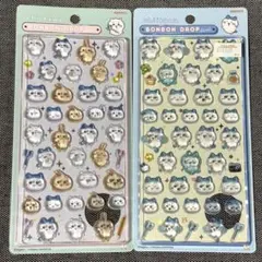 ちいかわ 2点セット/ ボンボンドロップシール ちいかわ ハチワレ うさぎ 集合