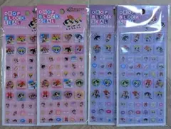 パワーパフガールズ　ドロップブロックシール　タイルシール　4枚セット