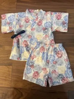 petit main 花火模様 甚平 100サイズ