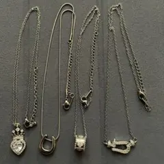 ネックレス　シンプル　ストーン