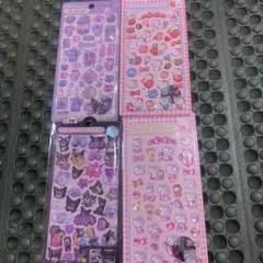 サンリオ　ボンボンドロップシール　4枚