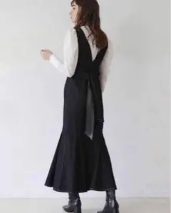 LAGUNAMOON ビスチェマーメイドデニムワンピース ブラック M