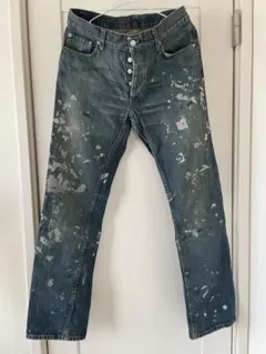 Helmut Lang ヘルムートラング ペイント/ペンキ デニム パンツ 31のサムネイル