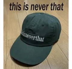 値引可！正規品thisisneverthatキャップ緑グリーンネバザ新品送料無料のサムネイル