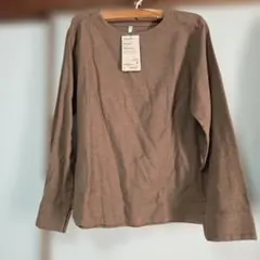 MUJI✨フランネルブラウス✨ブラウンMサイズ・綿100%