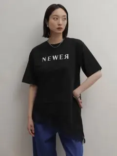 RADIATE レースアシメヘム箔ロゴTシャツのサムネイル