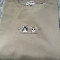 ♡お値下げ売り切り♡モチマル ハナマル 刺繍パーカー LLベージュ