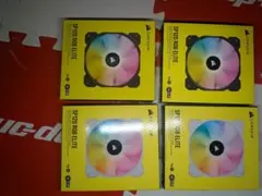 CORSAIR SP120 RGB ELITE（黒2個+白2個）合計4個セット