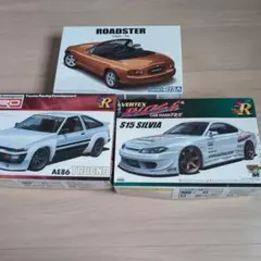 FR車プラモデル3台のサムネイル