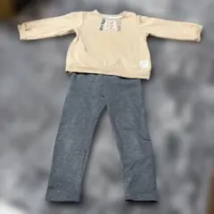 100サイズ・キッズ 洋服2枚セット(ズボン ユニクロ)・裏起毛