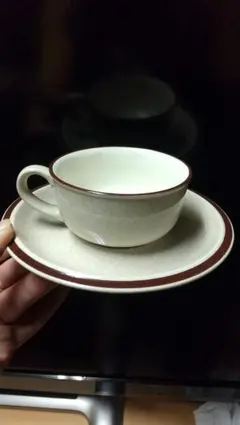 大幅値下げノリタケ カップ&ソーサ ストーンウエア6客セット レトロ
