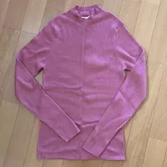 GU リブニット ピンク