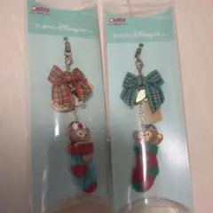ダッフィー シェリーメイ クリスマス　ストラップ
