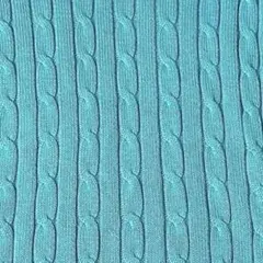 ラルフローレン ケーブルニット セーター ブランドロゴ 刺繍 ブルー S