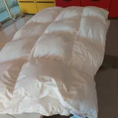 ホワイト 羽毛掛け布団 中古