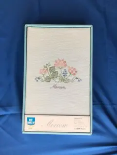 Morcom フラットシーツ　花柄刺繍