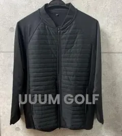 UUUM GOLF ゴルフジャケット M ダブルジップ　ブラック　黒