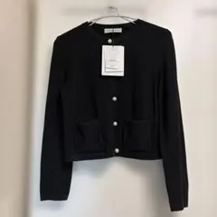 アベニールエトワール mid エムプルミエ パール カーディガン ブラック 32