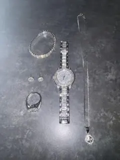 シルバー　アクセサリー5点セット　ジルコニア　CZダイヤ