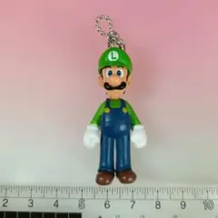 ルイージ 　ストラップ　約５cm　 ボールチェーン付き